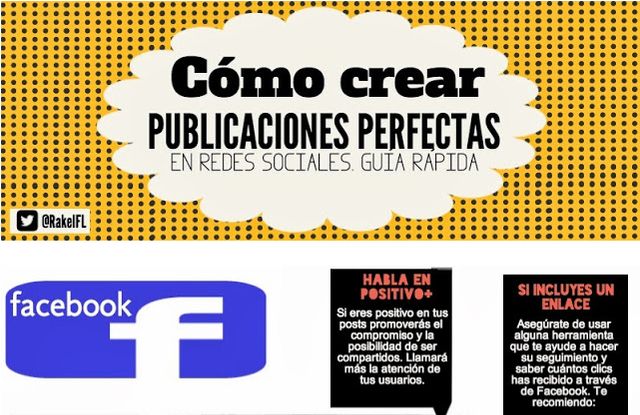 Infografía con trucos para publicar posts perfectos en redes sociales