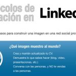 Infografía en español con los Protocolos de actuación en LinkedIn