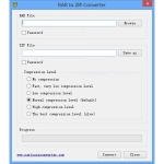 RAR to ZIP Converter, software gratis que convierte archivos RAR a ZIP