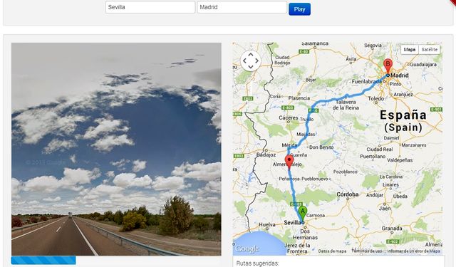 Streetview Player, recorrido virtual por rutas trazadas en Google Maps
