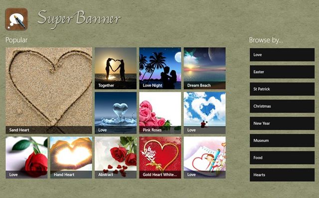 SuperBanner, app Windows 8 para crear bonitas imágenes con textos
