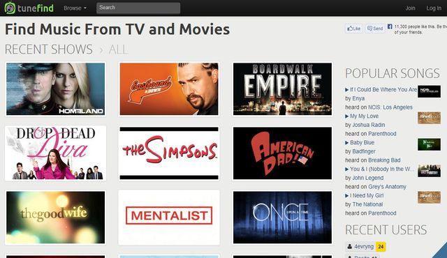 Tunefind, descubre la música de tus películas y series preferidas