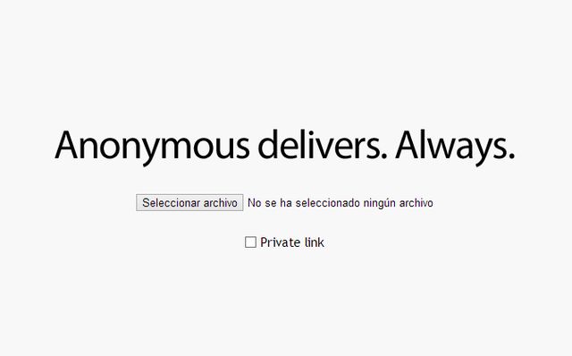 Anonymous Delivers, una forma fácil de compartir archivos anónimamente