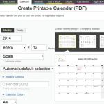 Crea tu calendario 2014 y descárgalo en PDF para imprimir