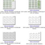 Calendarios 2014 en formato mensual o anual para descarga e impresión