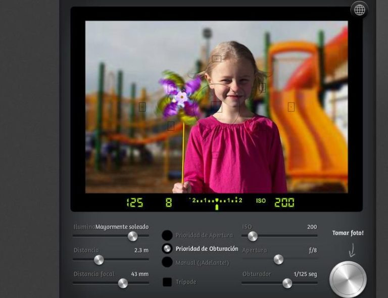CameraSim simulador online para practicar fotografía