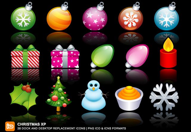 Cuatro packs de iconos gratuitos con motivos navideños