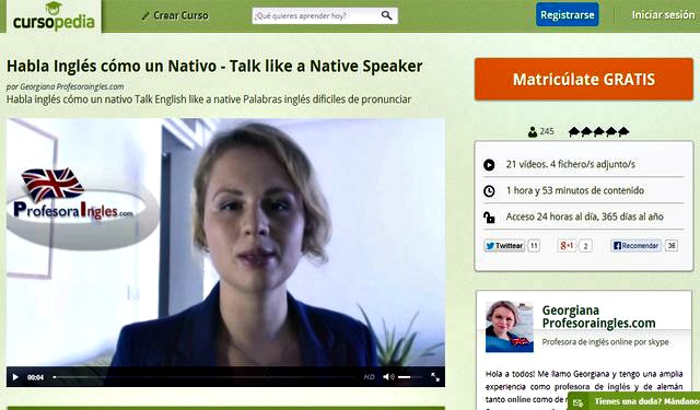 Curso gratuito para aprender a hablar inglés como los nativos