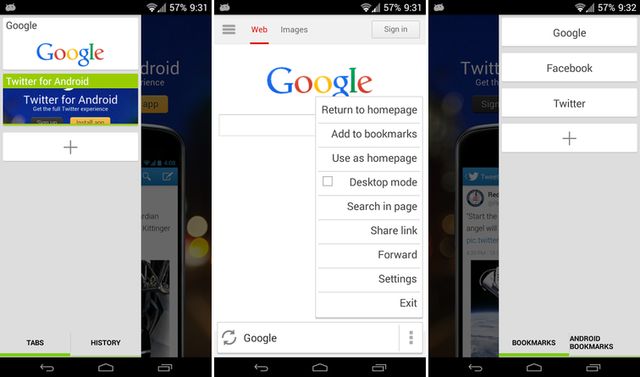 Kronia Browser, otro interesante navegador gratuito para Android