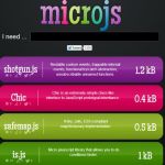 Microjs, colección de pequeñas librerías JavaScript para tus proyectos