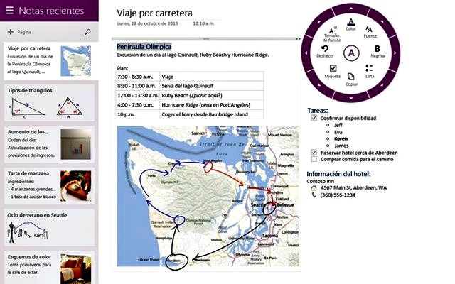 OneNote, el bloc de notas digital de Microsoft para Windows 8