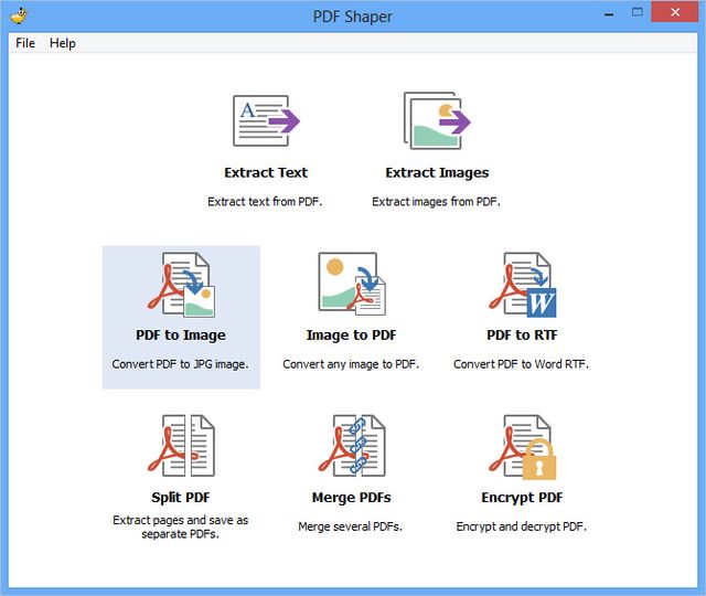 PDF Shaper, software con varias herramientas para trabajar con PDF