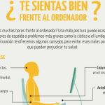 Cuida tu salud con una buena postura frente al ordenador (infografía)