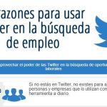 Infografía con 10 razones para usar Twitter en la búsqueda de empleo