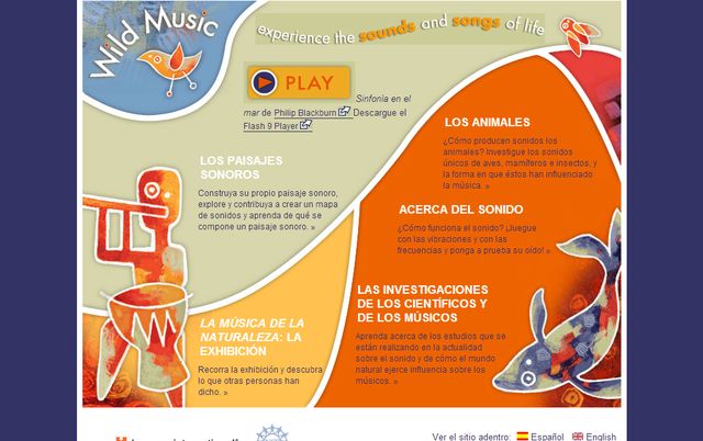 Wild Music, página didáctica para escuchar y reconocer sonidos de la naturaleza