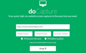 doCapture - captura un screenshot de cualquier web