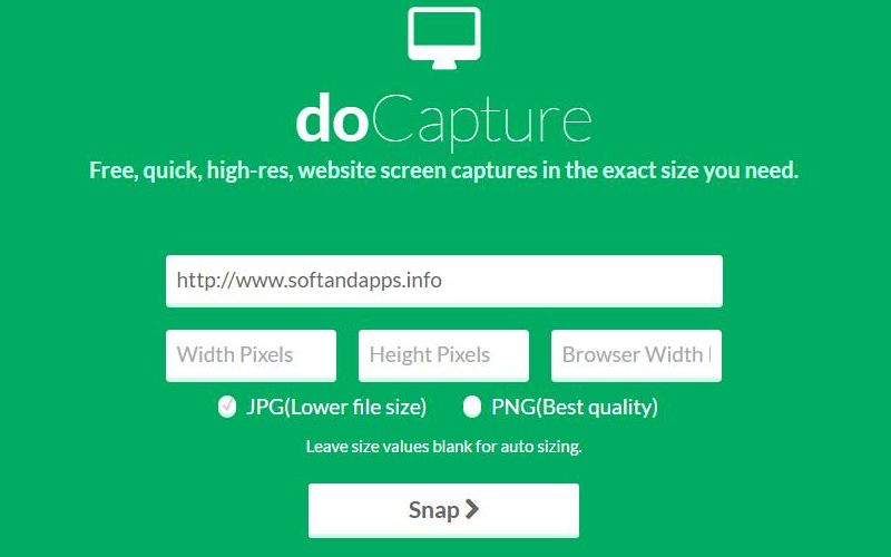 doCapture: utilidad online para tomar screenshots de sitios web
