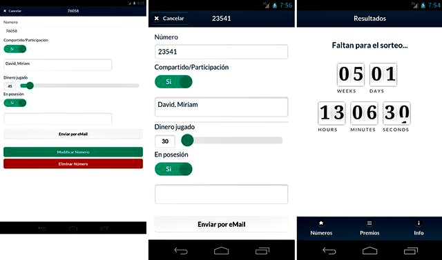 iLoteria Navidad, app Android para gestión de la Lotería de Navidad