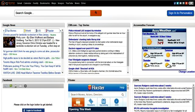 igHome, un clon de iGoogle para no echar de menos al extinto servicio