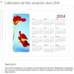 Calendarios 2014 imprimibles para Microsoft Office