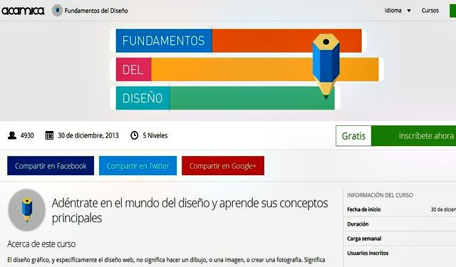 Fundamentos del diseño, curso gratuito de diseño para seguir online