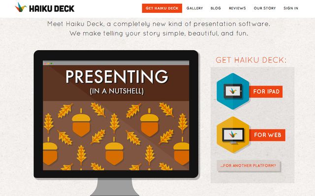Haiku Deck, aplicación web para crear bellas presentaciones
