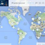 Happynewyear, mapa mundial con felicitaciones de año nuevo en Twitter