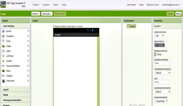 MIT App Inventor 2, nueva versión del creador de apps Android