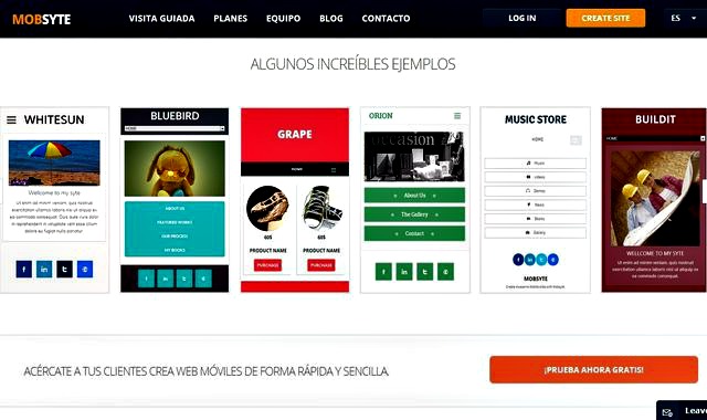Mobsyte, crea tu web móvil de forma sencilla y rápida