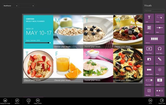 Project Siena, crea aplicaciones Windows 8 sin saber programación
