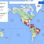 Mapa que geolocaliza las 50 ciudades más violentas del mundo