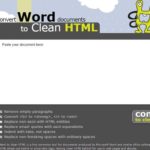Convertir documentos de Word a HTML gratis con Word2cleanhtml
