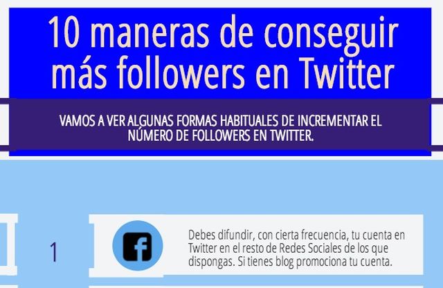 10 consejos para ganar más followers en Twitter (infografía)