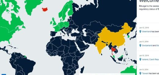 BitLegal, mapa interactivo con la postura de cada país ante el Bitcoin