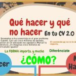 Qué debes hacer y qué no en tu Currículum Vitae 2.0 (infografía)