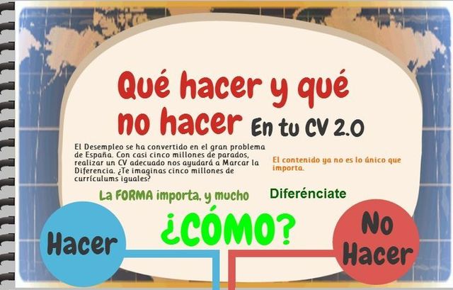 Qué debes hacer y qué no en tu Currículum Vitae 2.0 (infografía)
