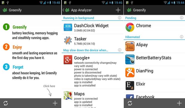 Greenify, la app Android que te ayuda a ahorrar batería y memoria