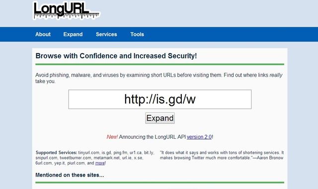 LongURL, descubre que se oculta tras una url corta y evita sorpresas
