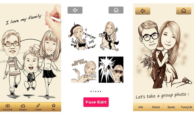 MomentCam, app móvil gratuita para convertir fotos en caricaturas