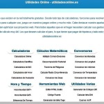Utilidades Online: colección de aplicaciones web para conversión, cálculo, etc