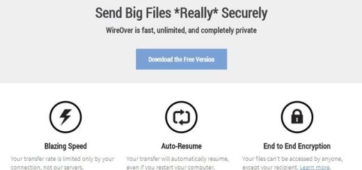 WireOver, software gratuito para enviar archivos sin límite de tamaño
