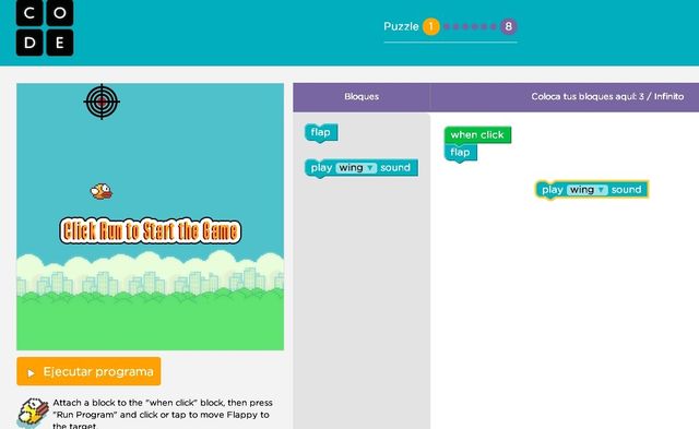 Code.org nos enseña a programar creando un clon de Flappy Bird