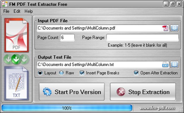 FM PDF Text Extractor Free: extrae el texto de los documentos PDF