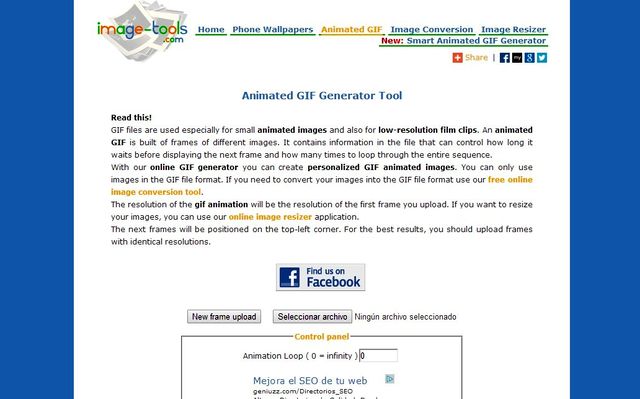 Image-Tools: utilidad web para crear gifs animados, convertir imágenes y más