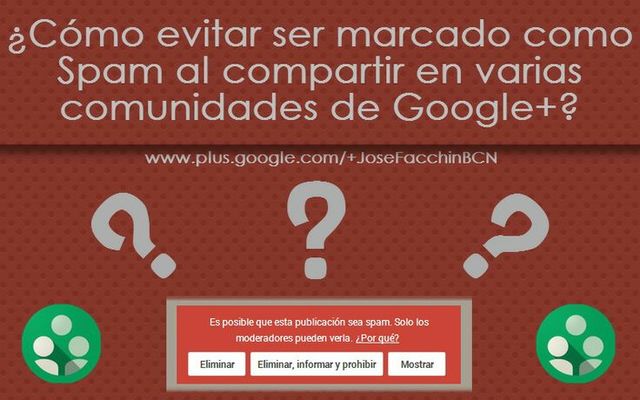 Trucos para no ser un spammer en los grupos de Google+ (infografía)
