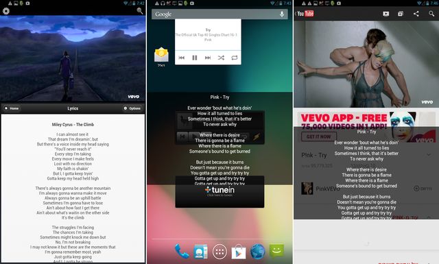 Lyrics4Tube, app Android que pone la letra a los clips de YouTube