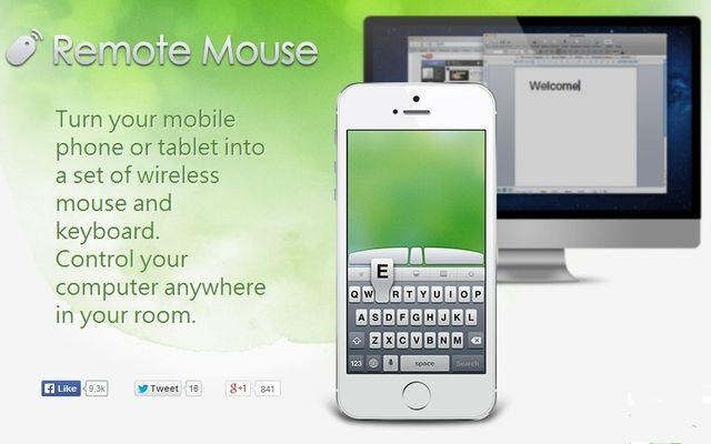 Remote Mouse, transforma tu tablet o móvil en teclado y ratón inalámbricos