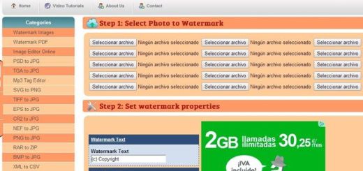 Watermark Images: web para insertar marcas de agua y convertir imágenes