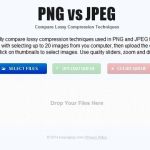 PNG vs JPEG, utilidad web para comparar la calidad de imágenes PNG y JPEG