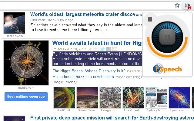 Speakit, extensión para Chrome que nos lee el texto de las páginas